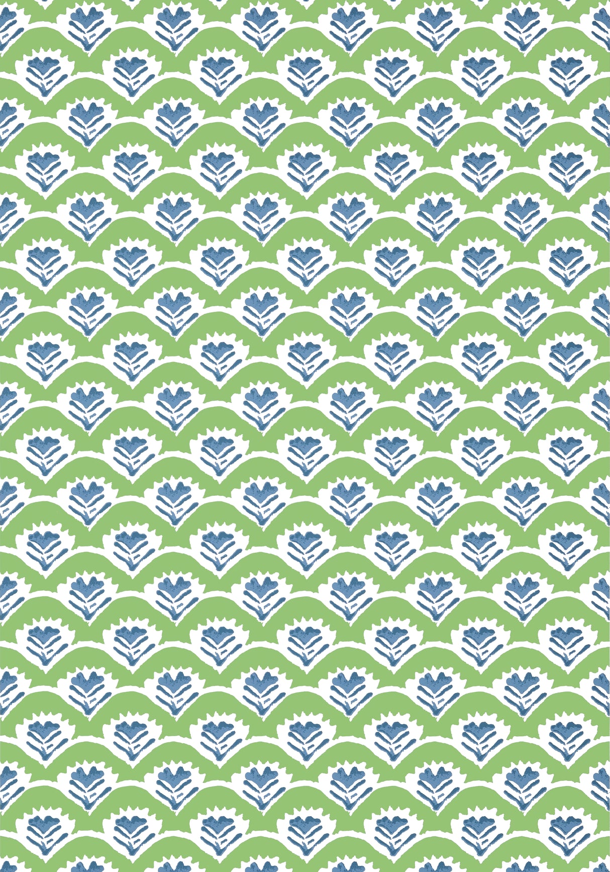 Thibaut T16251 EMILY Green and Blue Wallpaper