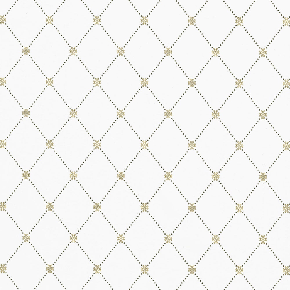 Thibaut T1845 WILTON TRELLIS Metallic Gold and Grey Wallpaper