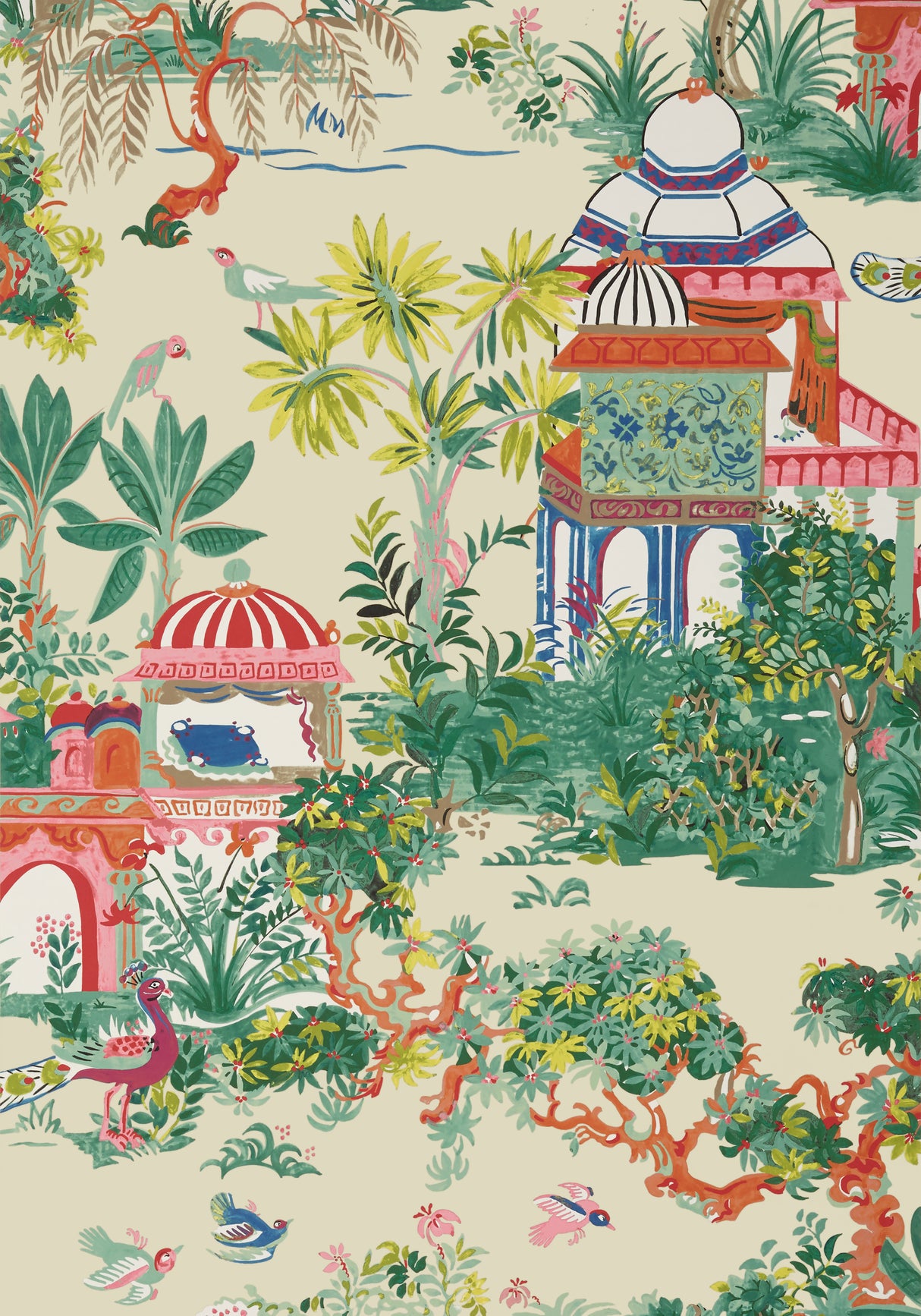 Thibaut T20824 MYSTIC GARDEN Cream Wallpaper