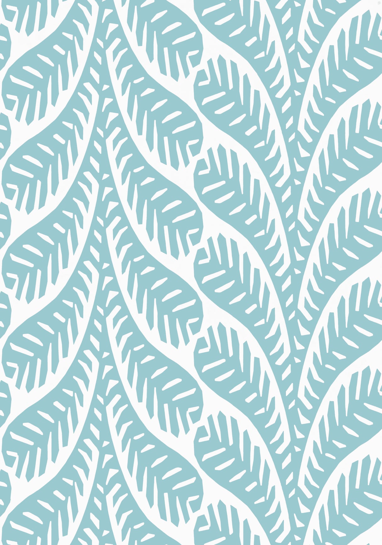 Thibaut T20829 GINGER Spa Blue Wallpaper