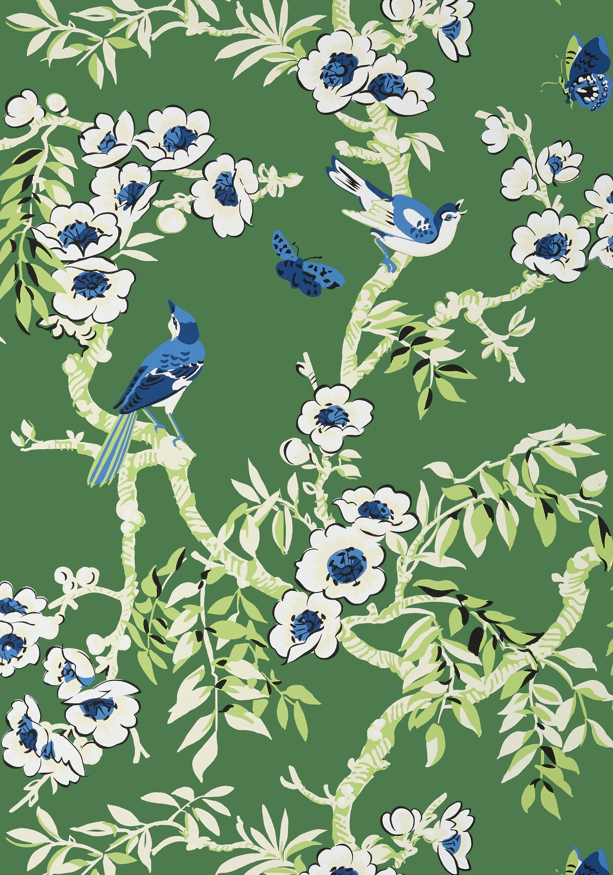 Thibaut T20841 YUKIO Green Wallpaper