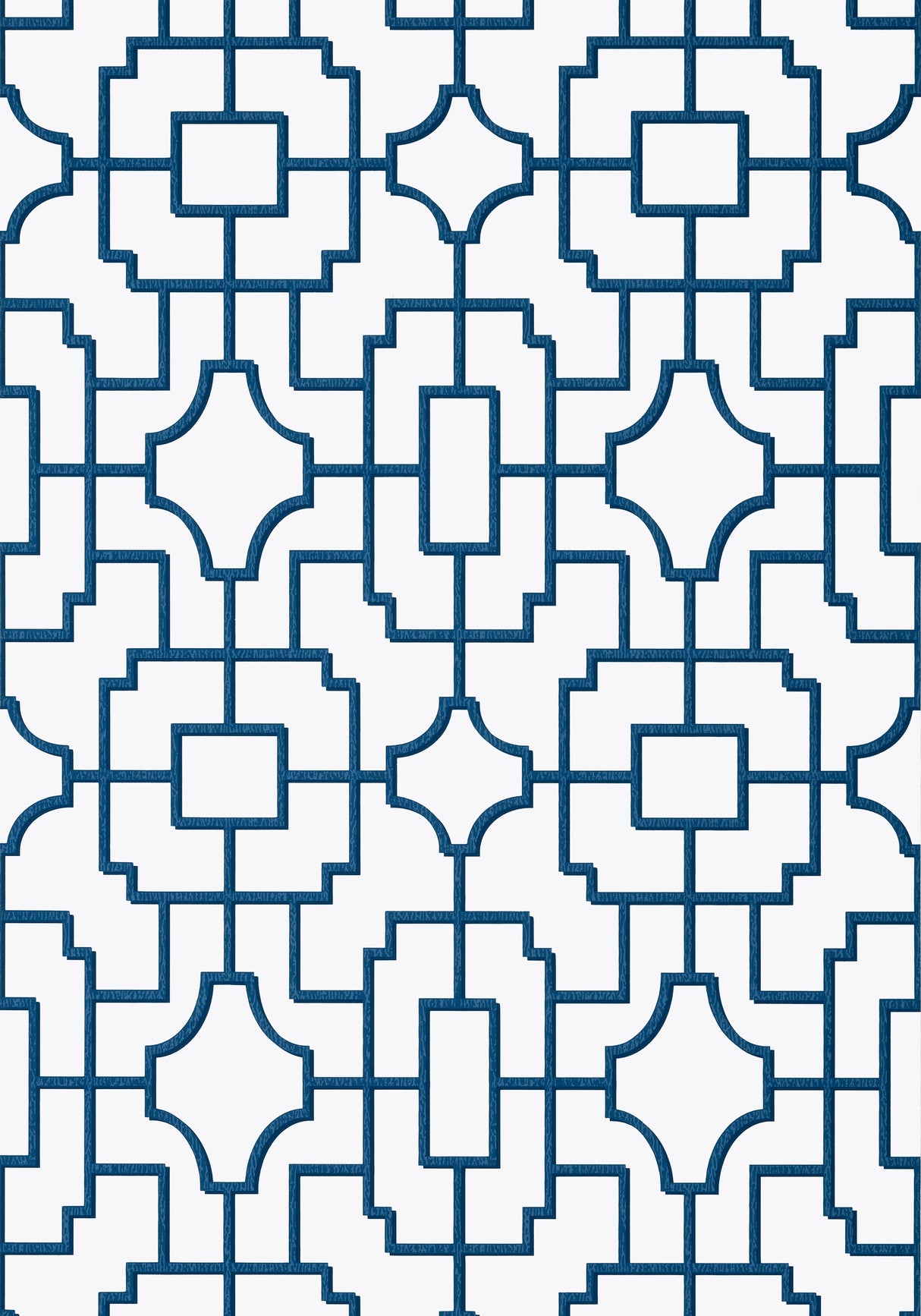 Thibaut T20867 FRETWORK Navy Wallpaper