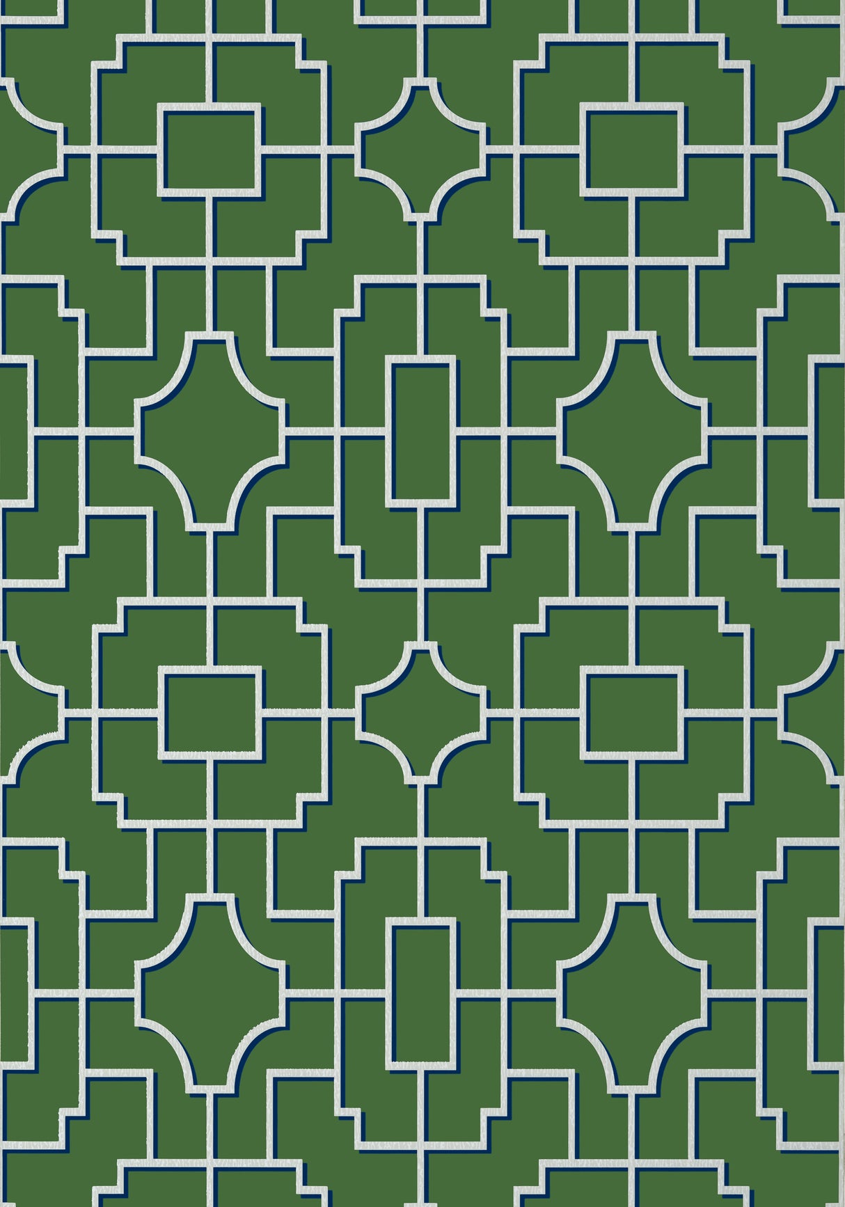 Thibaut T20874 FRETWORK Emerald Wallpaper