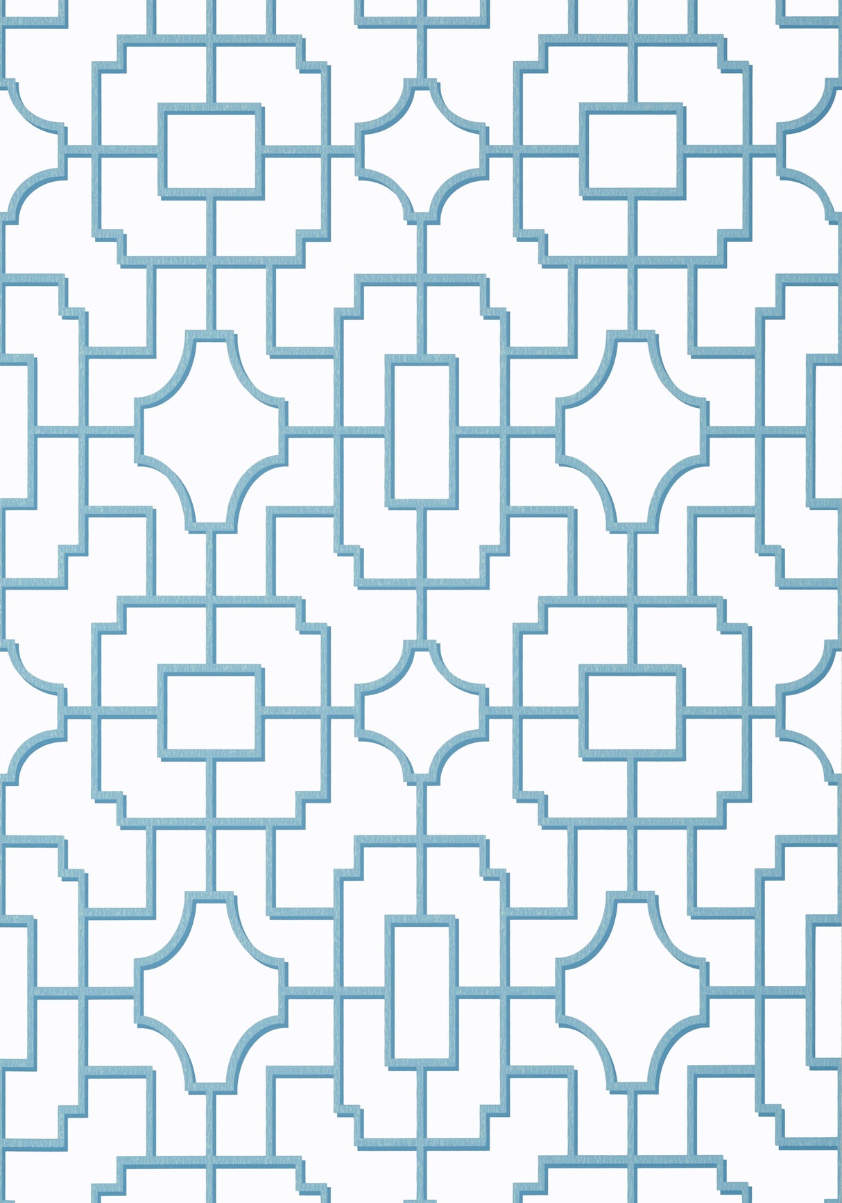 Thibaut T20875 FRETWORK Light Blue Wallpaper