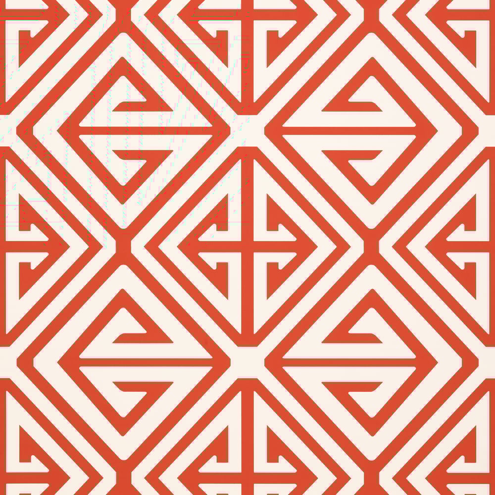 Thibaut T24306 DEMETRIUS Coral Wallpaper