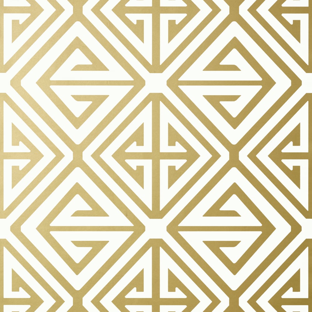 Thibaut T24354 DEMETRIUS Metallic Gold Wallpaper