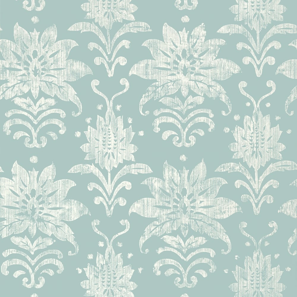 Thibaut T24375 TANGLEWOOD Aqua Wallpaper