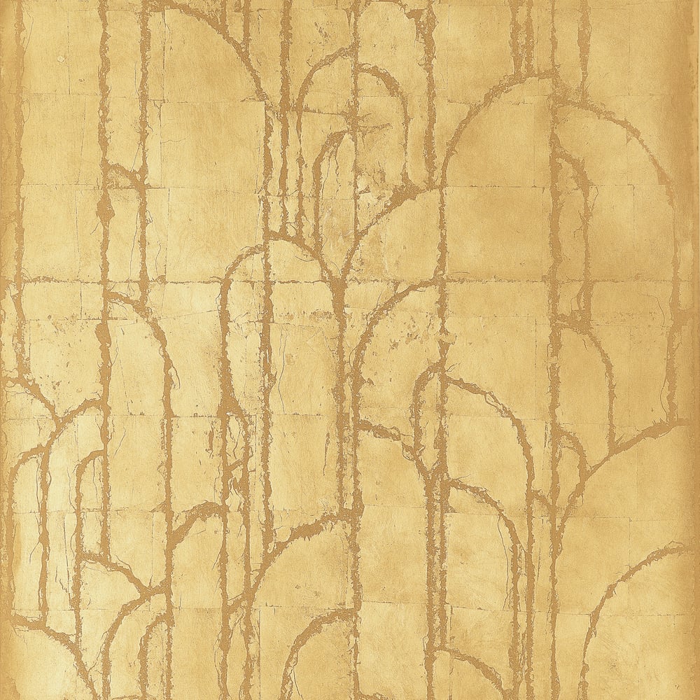 Thibaut DECO MOON T24414 in Gold Wallpaper - YUTORI