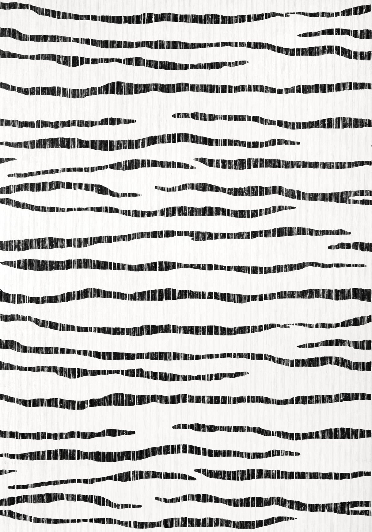 Thibaut T27052 SAVANNA Black and White Wallpaper