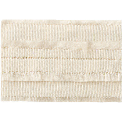 KRAVET COUTURE T30564.1.0 FRINGED BORDER PEARL TRIM - Eade's Wallpaper