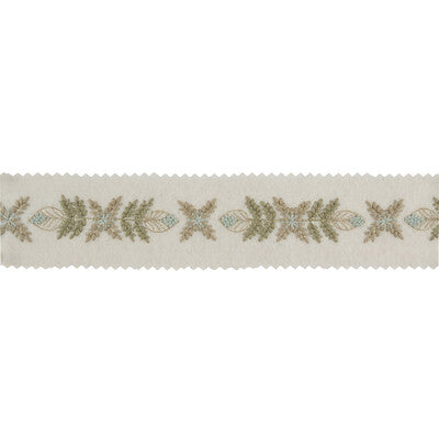 KRAVET COUTURE T30731.30.0 EDELWEISS GREEN MEADOW TRIM - Eade's Wallpaper