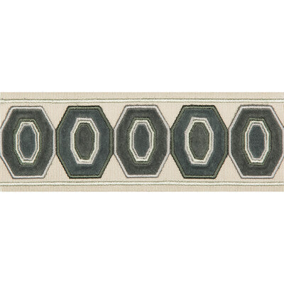 KRAVET DESIGN T30772.11.0 GEODEX STEEL GREY TRIM - Eade's Wallpaper