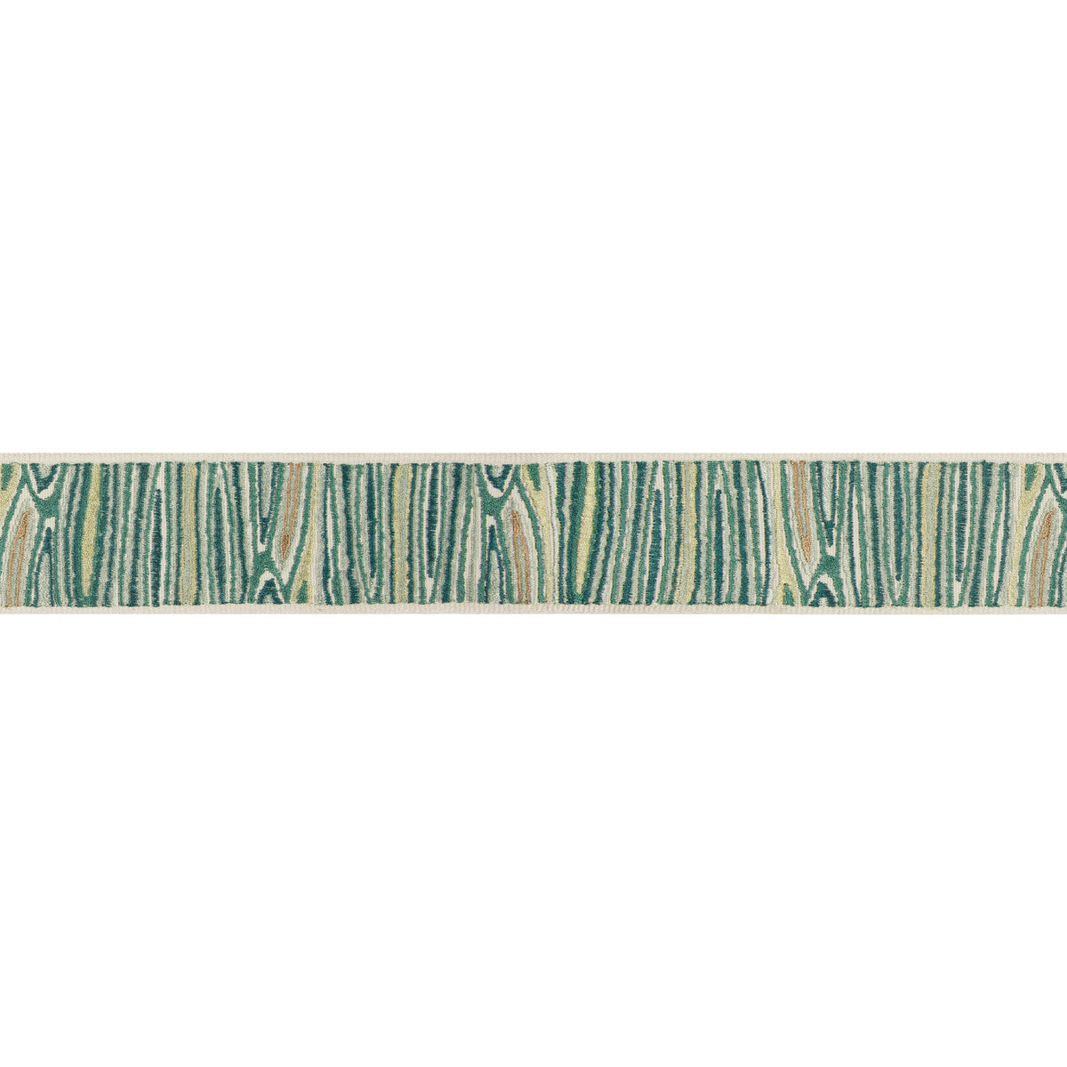 KRAVET DESIGN T30775.355.0 WOODSIDE TEAL TRIM - Eade's Wallpaper