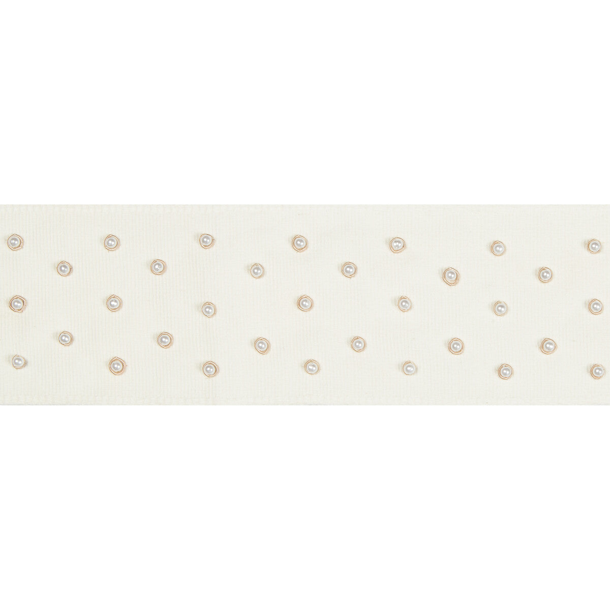 KRAVET DESIGN T30777.1.0 PEARL DOTS PEARL TRIM - Eade's Wallpaper