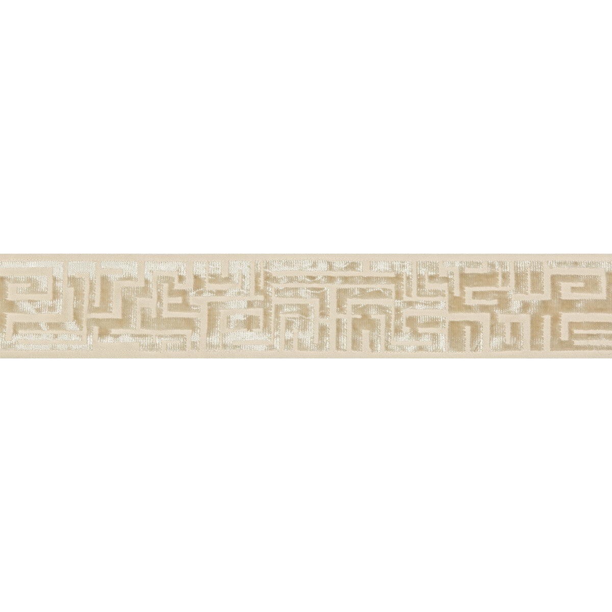 KRAVET DESIGN T30778.1.0 VELVET MAZE CREAM TRIM - Eade's Wallpaper