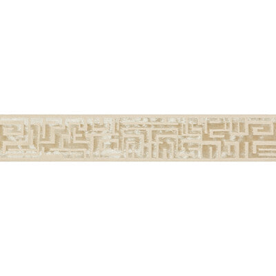 KRAVET DESIGN T30778.1.0 VELVET MAZE CREAM TRIM - Eade's Wallpaper