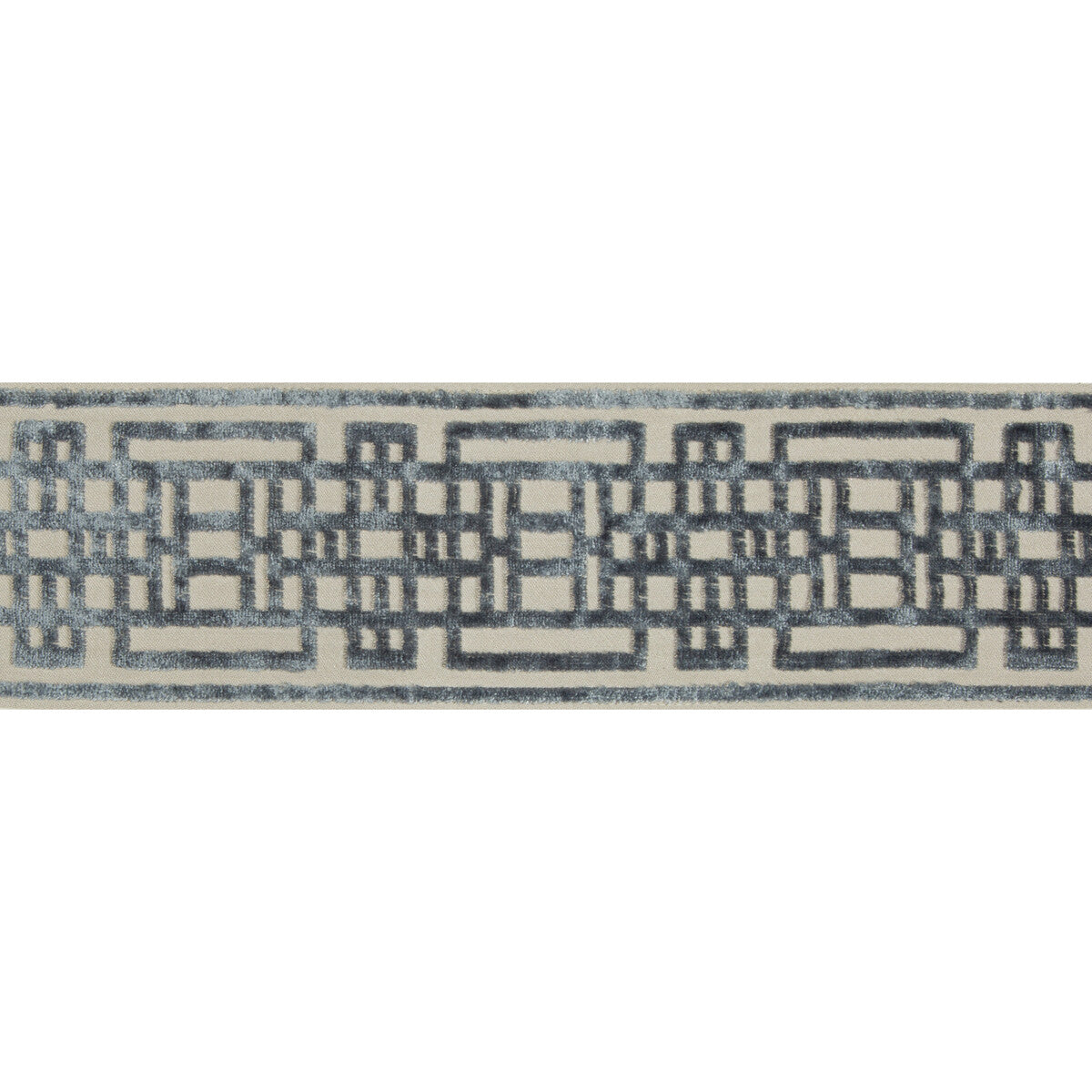 KRAVET DESIGN T30779.1105.0 CIRCUIT BORDER SLATE TRIM - Eade's Wallpaper