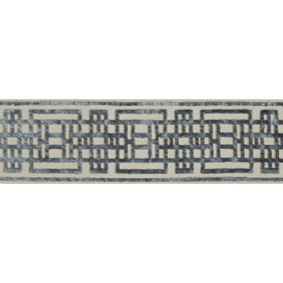 KRAVET DESIGN T30779.1105.0 CIRCUIT BORDER SLATE TRIM - Eade's Wallpaper