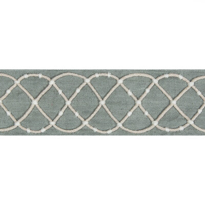 KRAVET BASICS T30800.1101.0 FISHERMAN'S NET SILVER TRIM - Eade's Wallpaper
