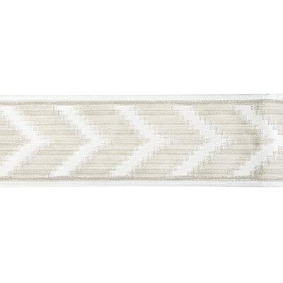 KRAVET COUTURE T30828.1601.0 CHEVRON VELVET TAPE BLANC TRIM - Eade's Wallpaper