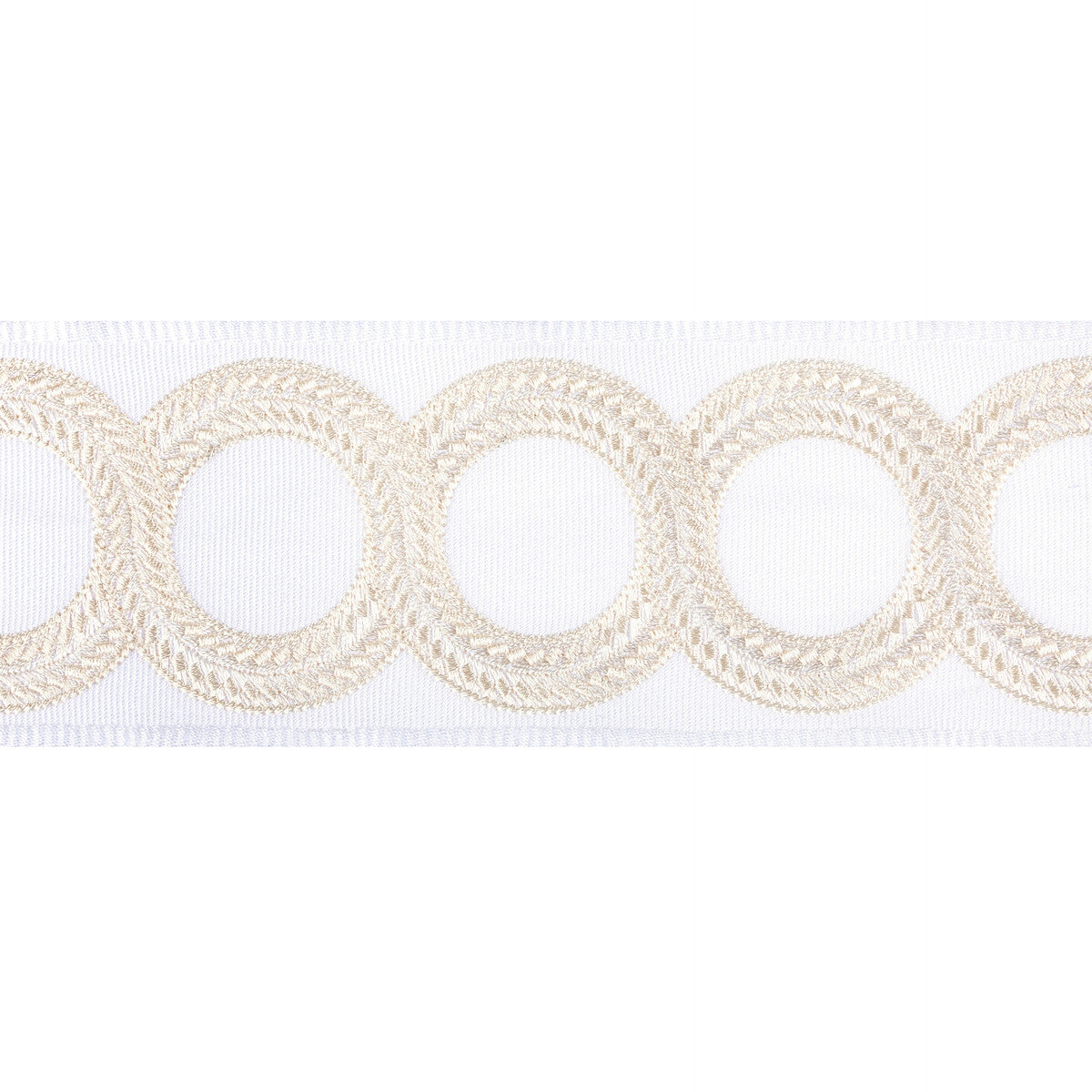 KRAVET COUTURE T30829.16.0 LOOPED TAPE CREAM TRIM - Eade's Wallpaper