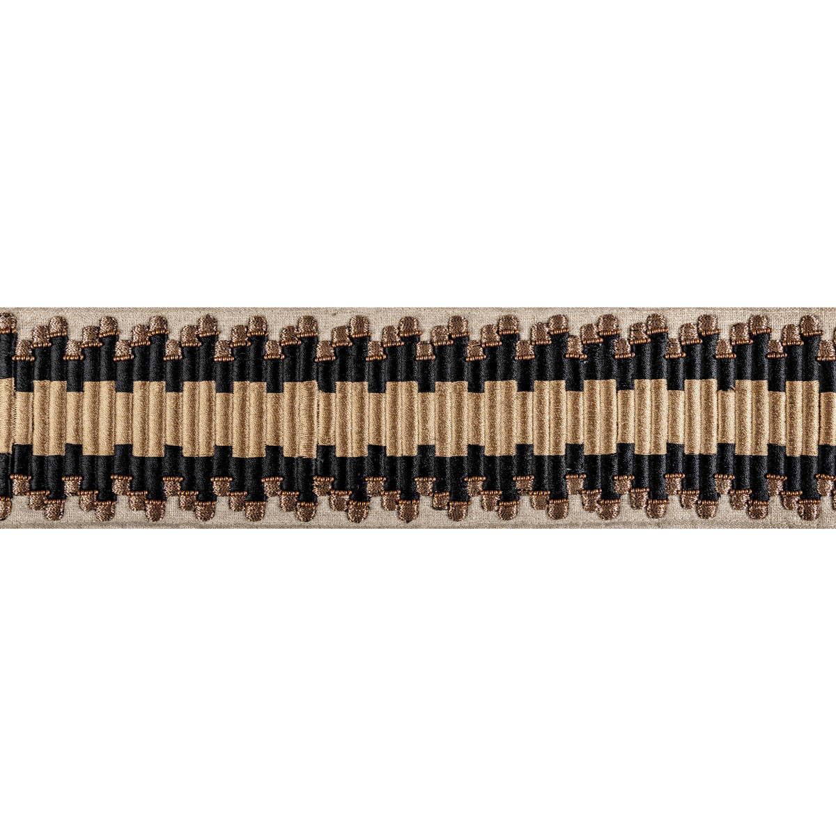 KRAVET COUTURE T30835.84.0 HORIZONS LUXE TAPE ONYX TRIM - Eade's Wallpaper