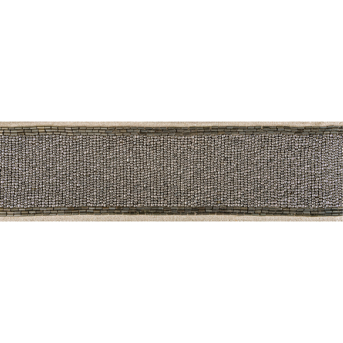 KRAVET COUTURE T30836.821.0 LUXE BEAD TAPE GRAPHITE TRIM - Eade's Wallpaper