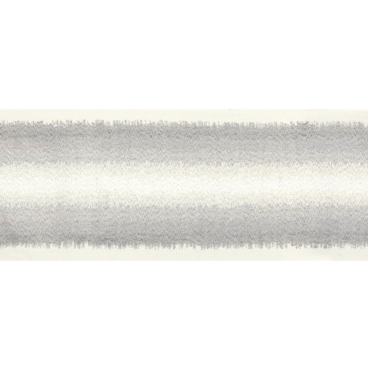 KRAVET COUTURE T30838.11.0 OMBRE WIDE TAPE SILVER TRIM - Eade's Wallpaper