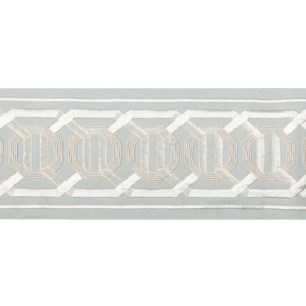 KRAVET COUTURE T30841.1311.0 OCTAGON WIDE TAPE MIST TRIM - Eade's Wallpaper
