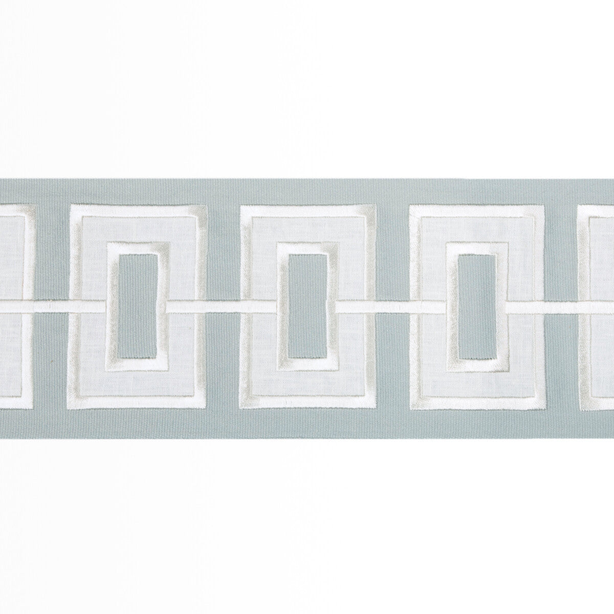 KRAVET COUTURE T30842.115.0 APPLIQUE WIDE TAPE SKY TRIM - Eade's Wallpaper