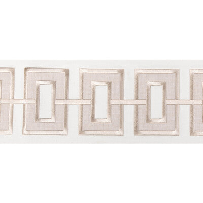 KRAVET COUTURE T30842.116.0 APPLIQUE WIDE TAPE LINEN TRIM - Eade's Wallpaper