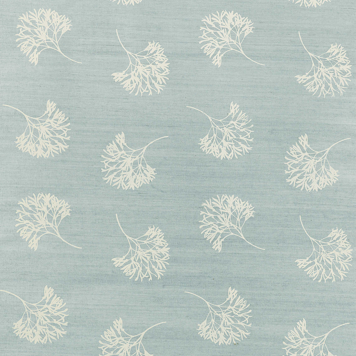 Thibaut T3626 ANDROS Cream on Aqua Wallpaper