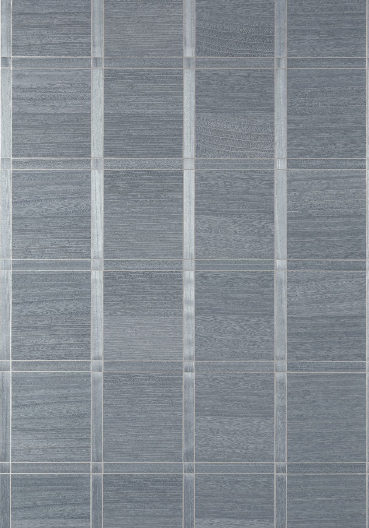 Thibaut T41004 WOOD PANEL Cadet and Metallic Pewter Wallpaper