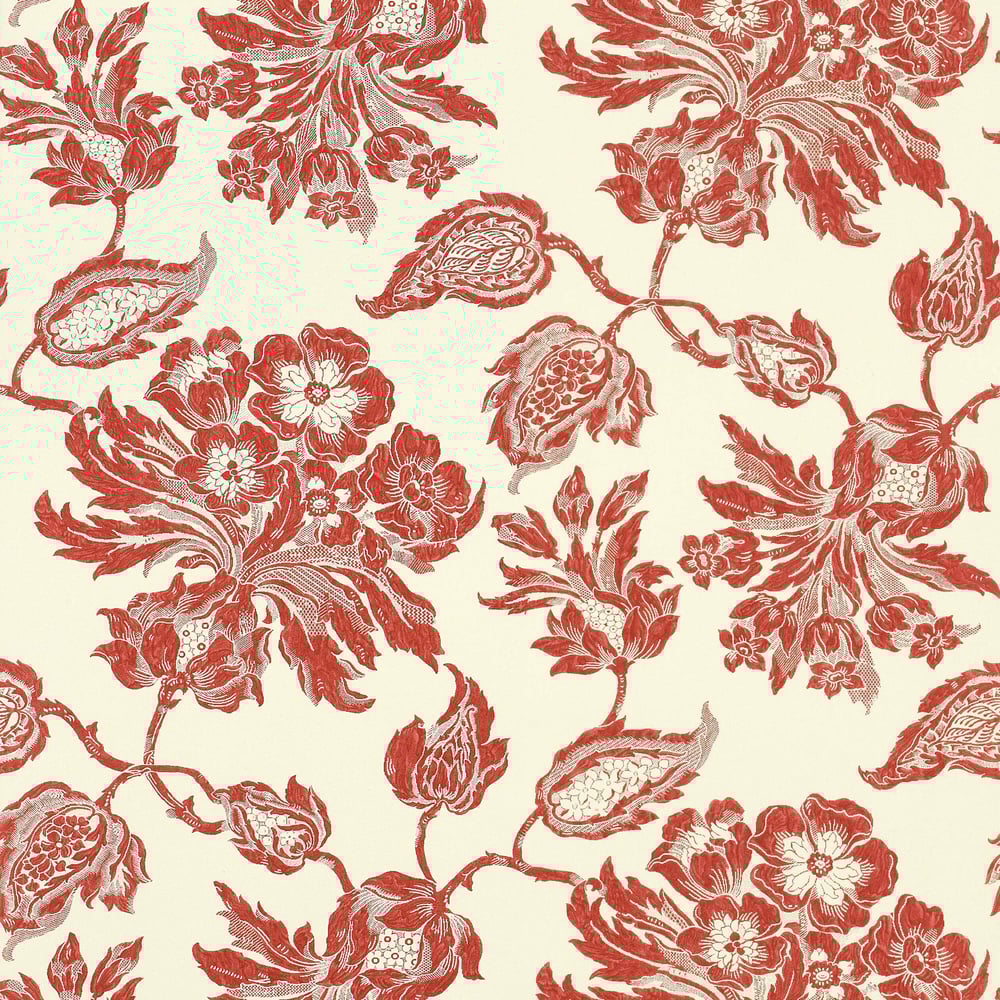 Thibaut T4102 HELENA Red Wallpaper