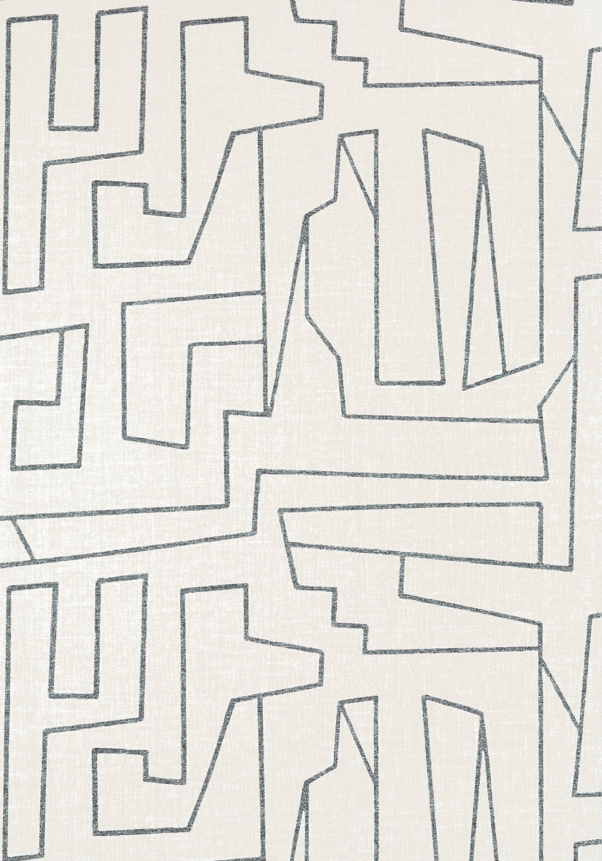 Thibaut T41030 MATRIX Black on Beige Wallpaper