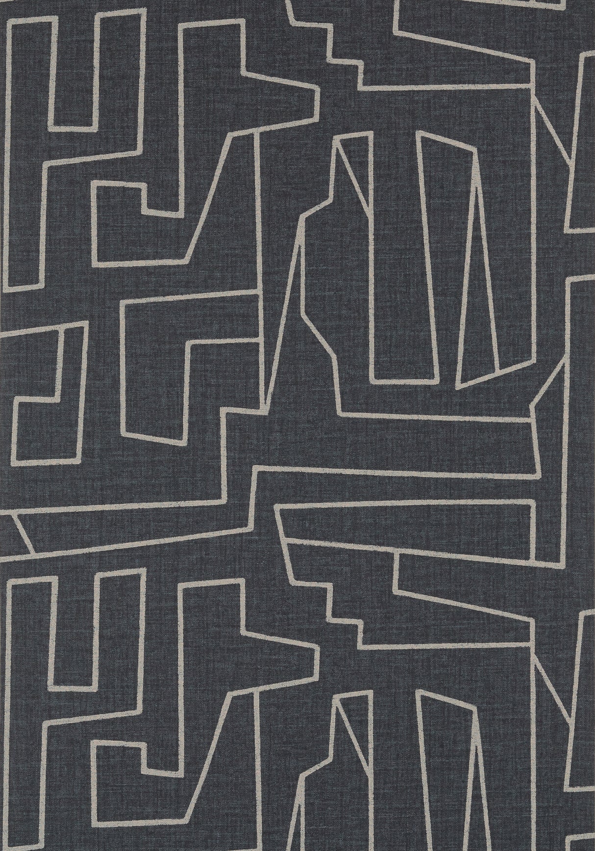 Thibaut T41033 MATRIX Off White on Black Wallpaper