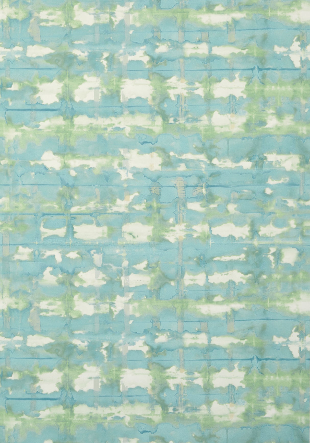 Thibaut T41040 ILLUSION Teal and Green Wallpaper