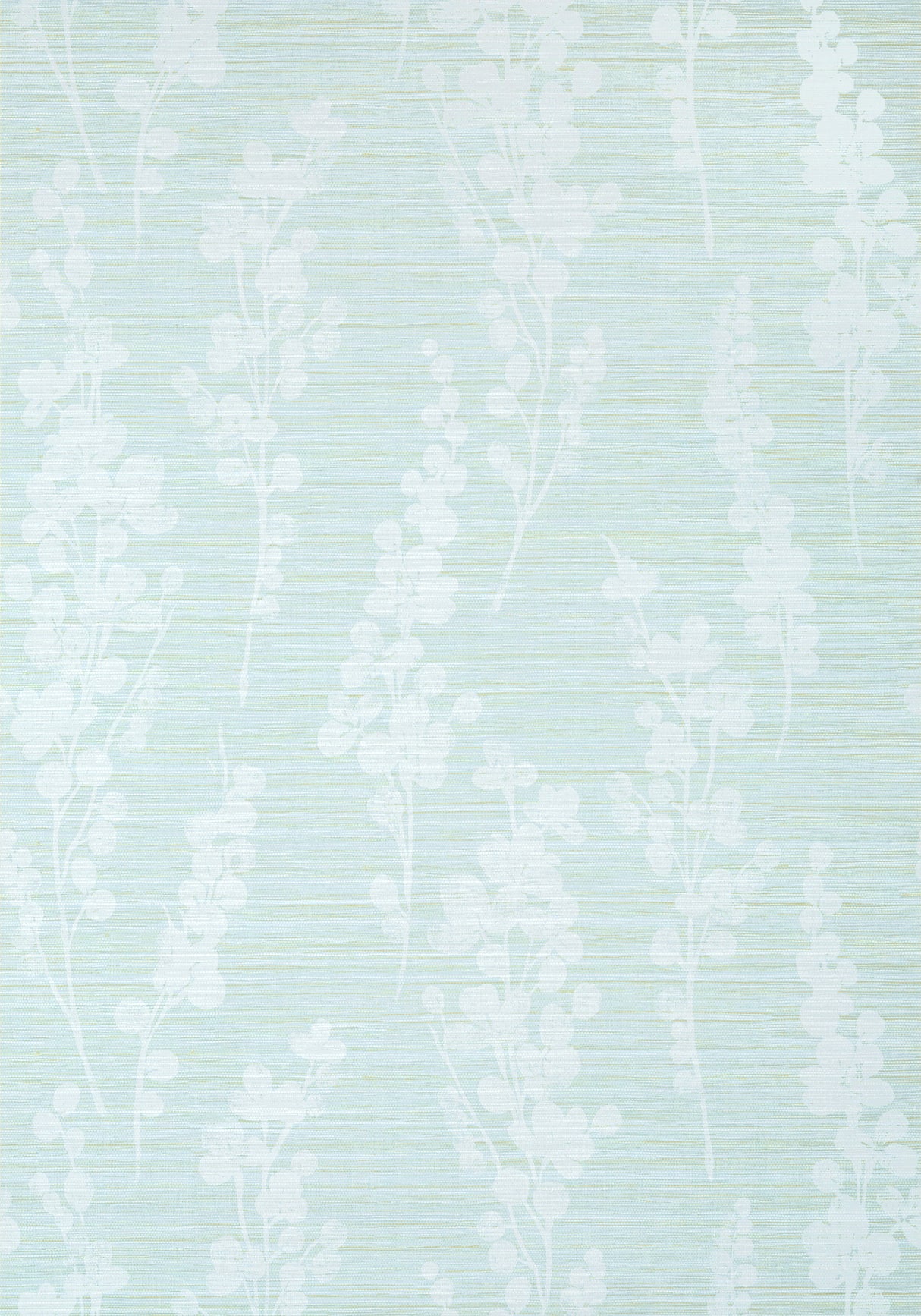 Thibaut T41051 SPRING BLOOMS Soft Green and Blue Wallpaper