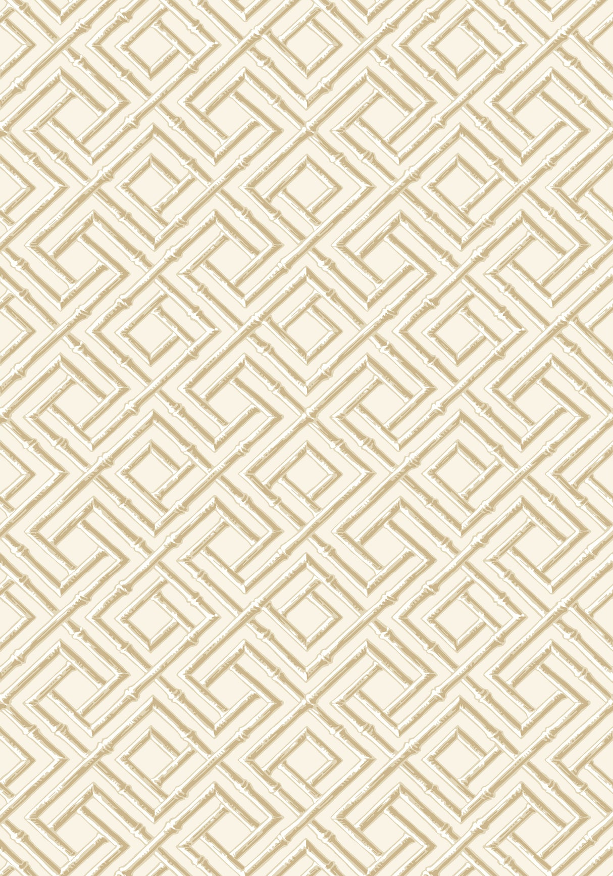 Thibaut T42047 FRENCH LATTICE Beige Wallpaper