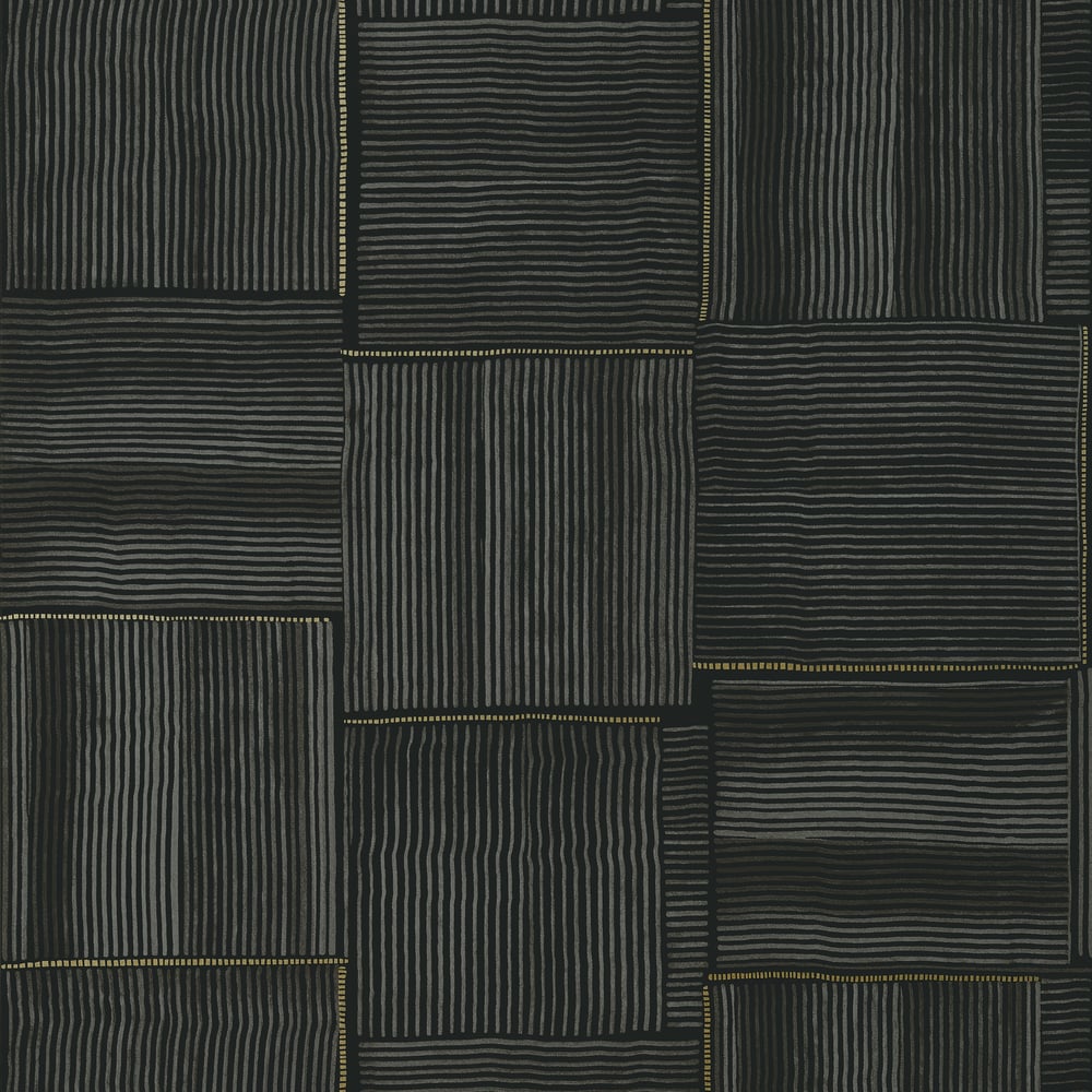 Thibaut T421 HAYWORTH Black Wallpaper