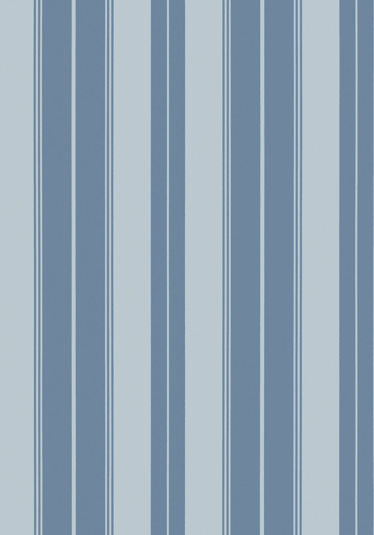 Thibaut T44046 NORFOLK STRIPE French Blue Wallpaper