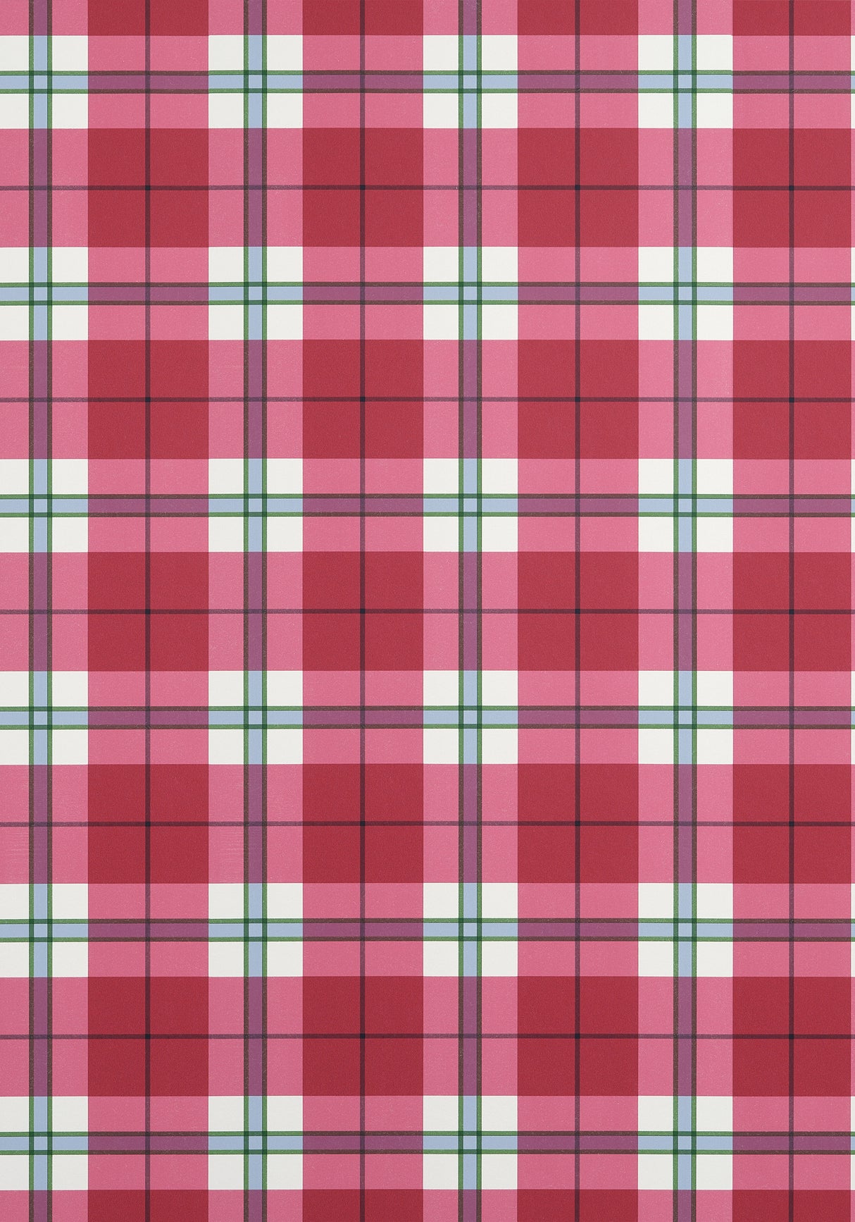 Thibaut T44070 DOUGLAS PLAID Red Wallpaper