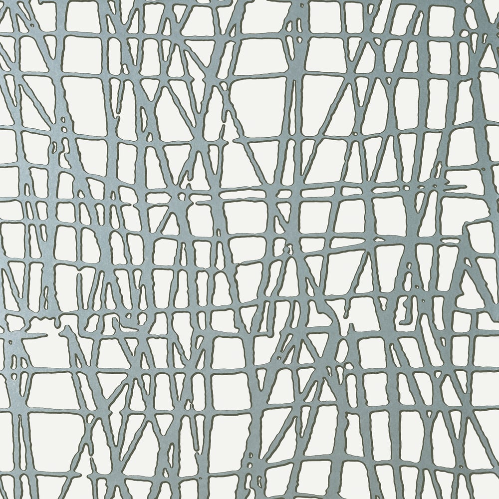 Thibaut T449 MORI Metallic Silver Wallpaper
