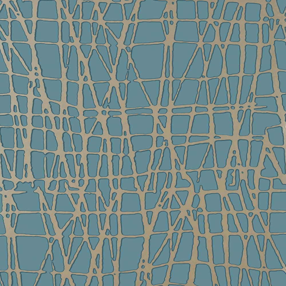 Thibaut T455 MORI Metallic Pewter on Mineral Wallpaper