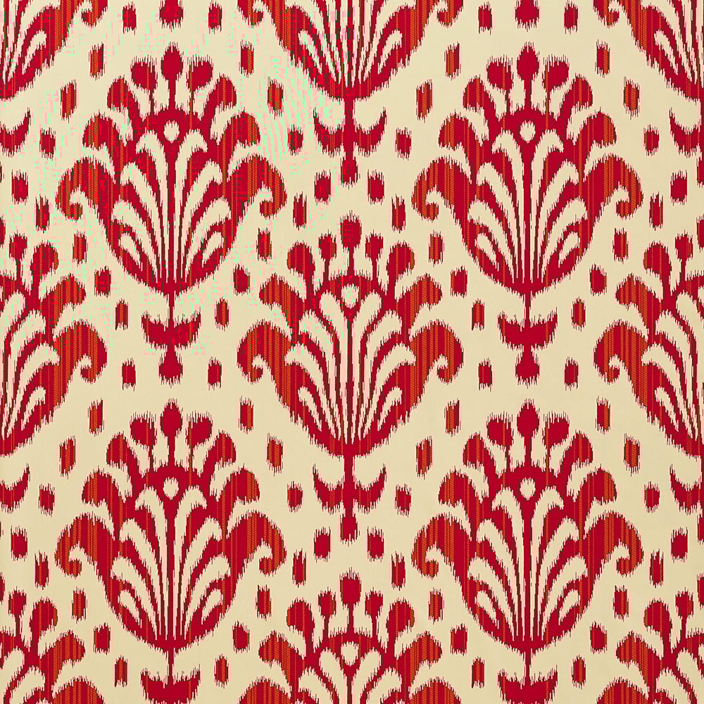 Thibaut T4947 THAI IKAT Raspberry Wallpaper