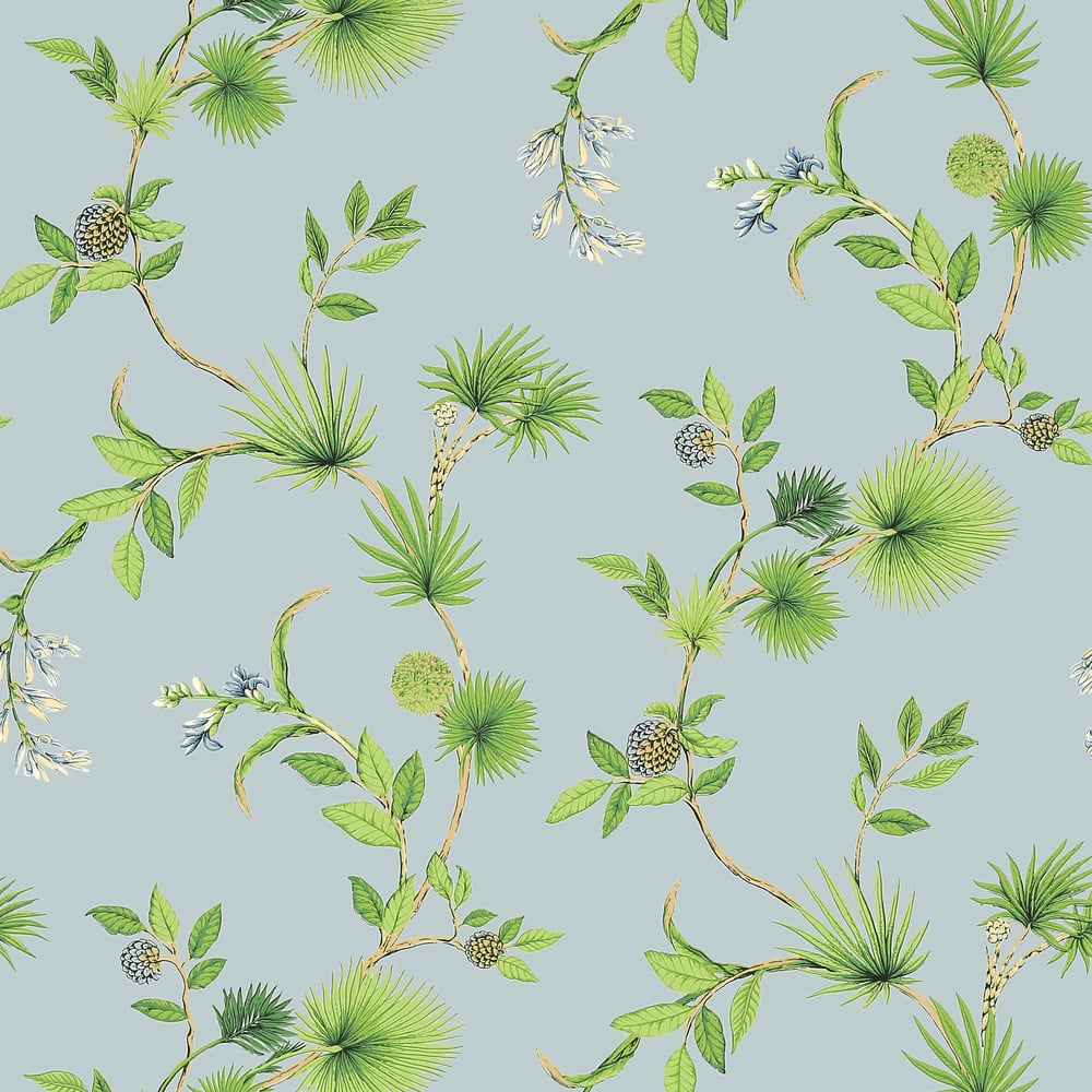 Thibaut T5767 DE SOTO Blue Wallpaper