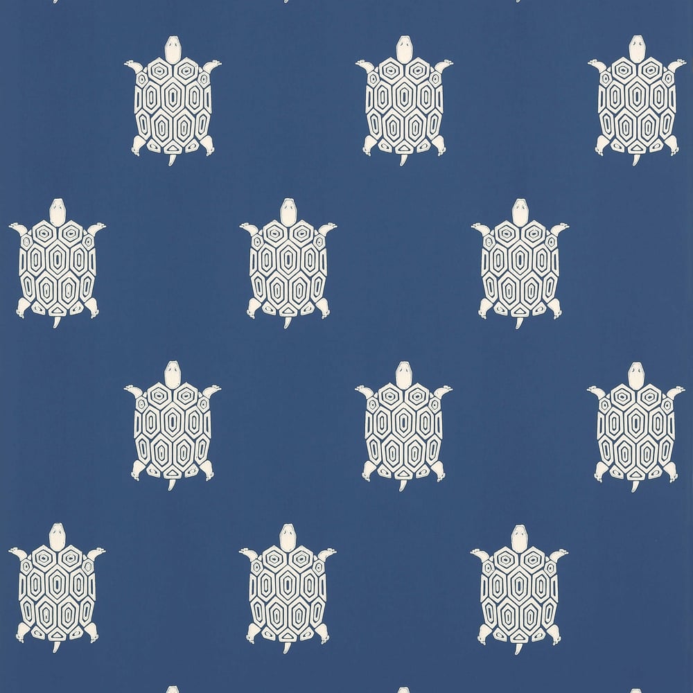 Thibaut T5771 TURTLE BAY Blue Wallpaper
