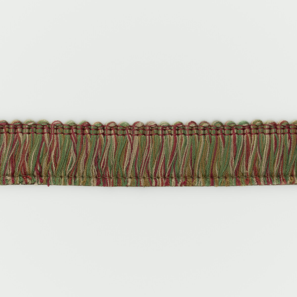 G P & J BAKER T6030.435.0 PERANDOR CUT FRINGE ROSE/GREEN TRIM - Eade's Wallpaper