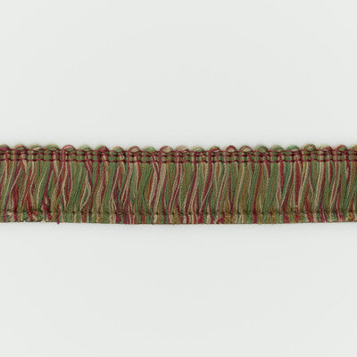 G P & J BAKER T6030.435.0 PERANDOR CUT FRINGE ROSE/GREEN TRIM - Eade's Wallpaper