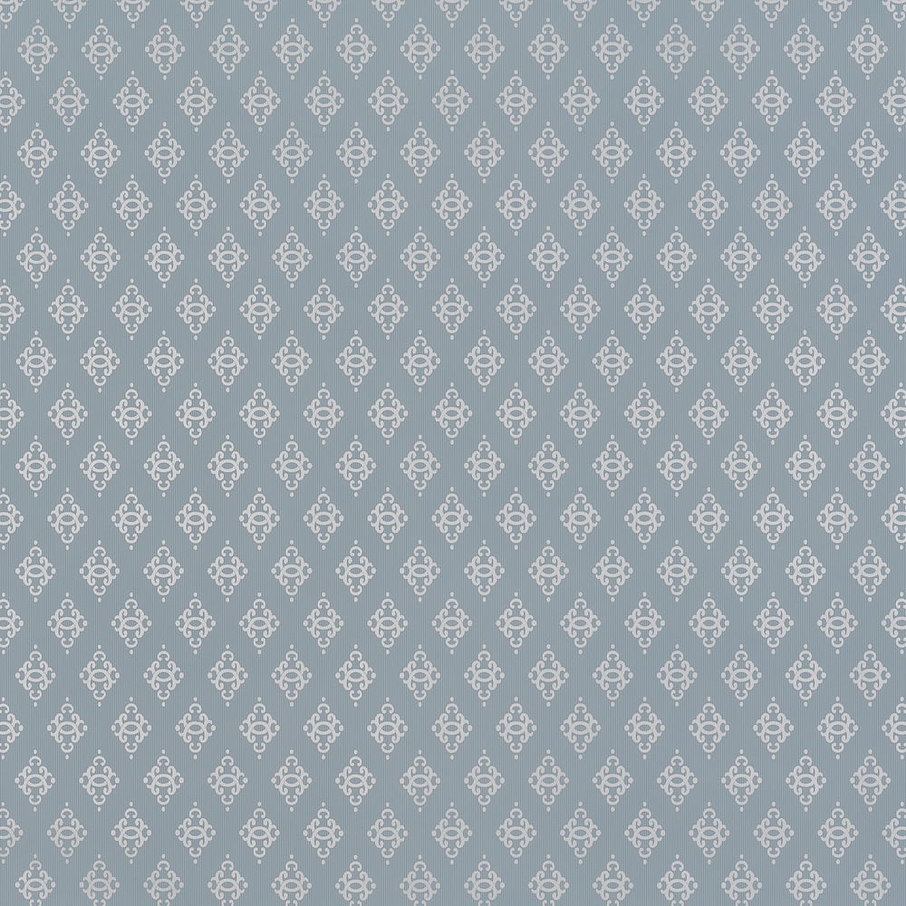 Thibaut T6046 PHOEBE Metallic on Blue Wallpaper